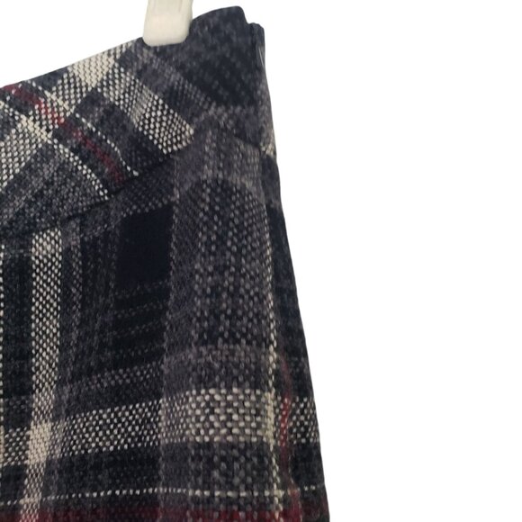 Eddie Bauer Womens Plaid Wool Blend Skirt Size 4 Dark Academia Preppy Classic - Picture 3 of 8